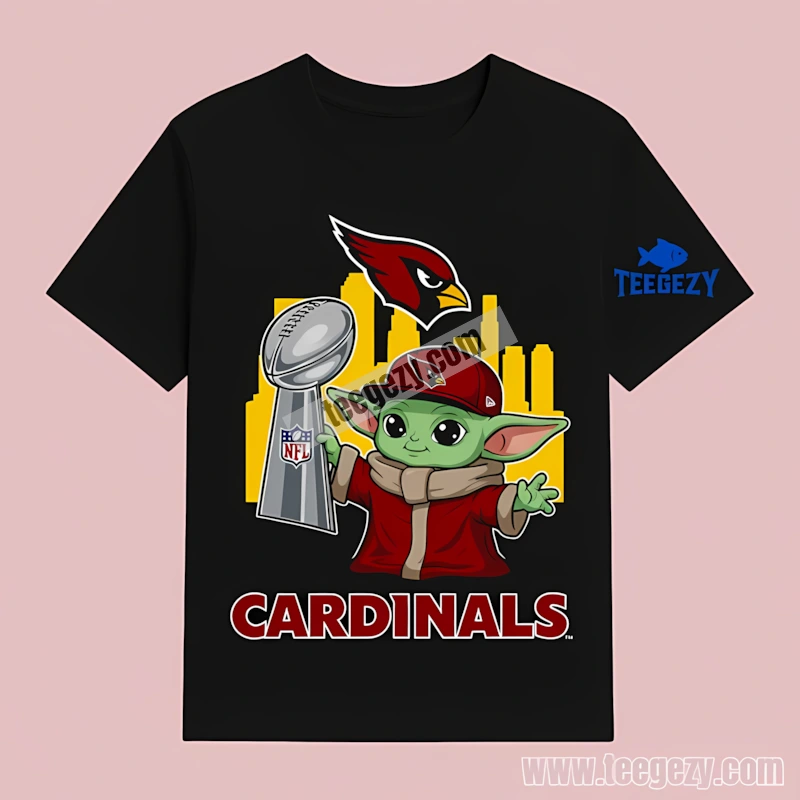 Arizona Cardinals And Baby Yoda Holding Super Bowl Cup Classic T-Shirt Arizona Cardinals And Baby Yoda Holding Super Bowl Cup Classic T-Shirt