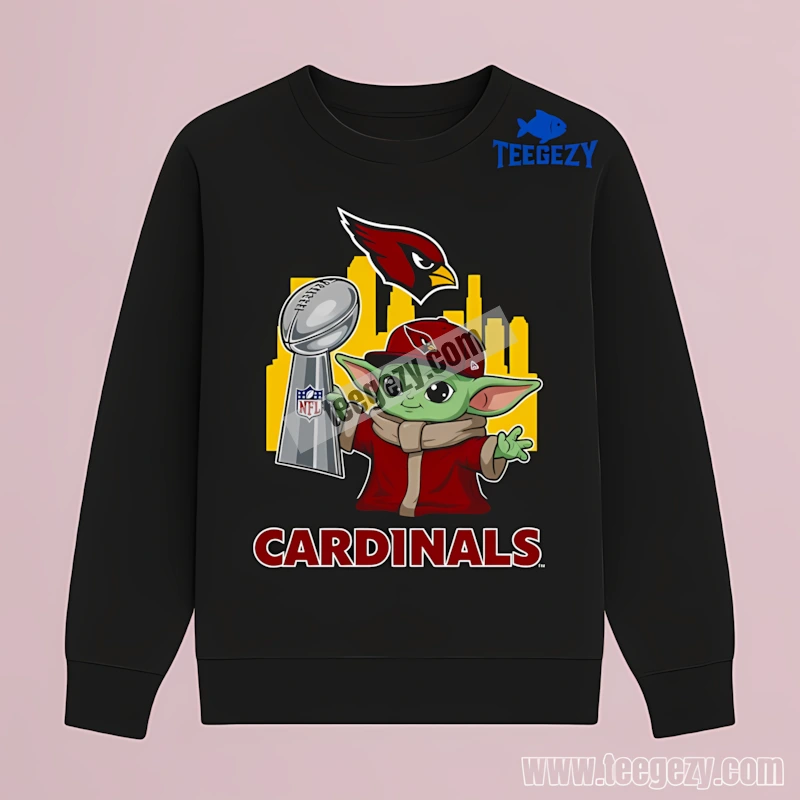 Arizona Cardinals And Baby Yoda Holding Super Bowl Cup Classic Long Sleeve Arizona Cardinals And Baby Yoda Holding Super Bowl Cup Classic Long Sleeve