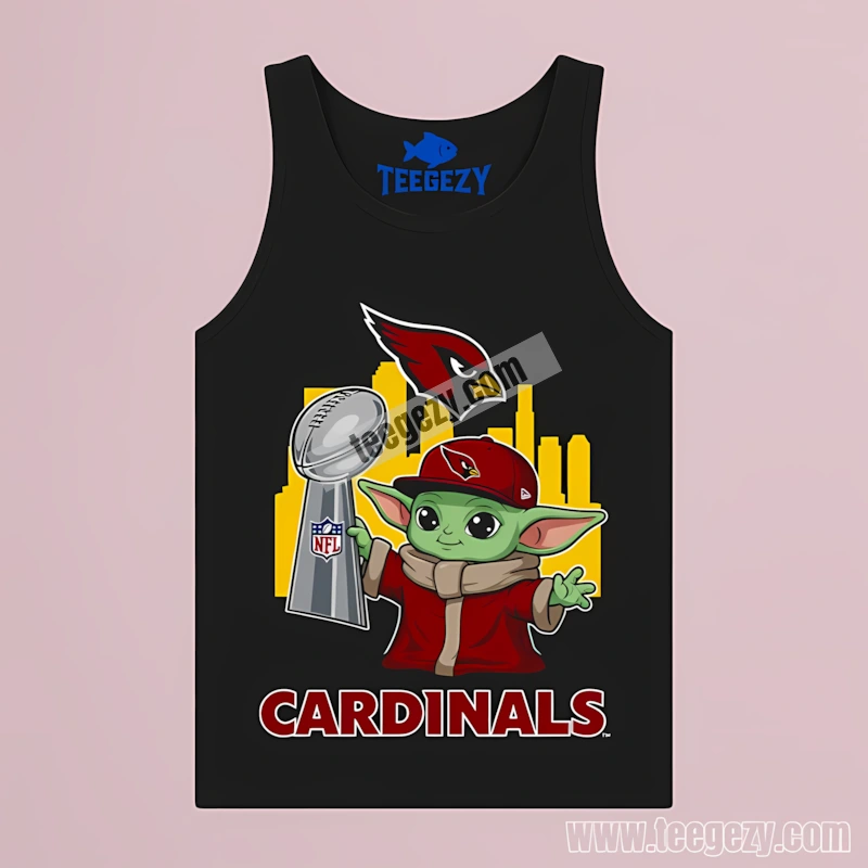 Arizona Cardinals And Baby Yoda Holding Super Bowl Cup Classic Tanktop Arizona Cardinals And Baby Yoda Holding Super Bowl Cup Classic Tanktop