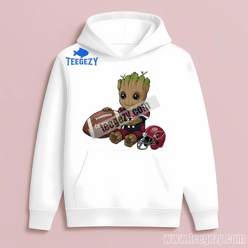 Arizona Cardinals Cartoon Groot Football Adults Hoodie Arizona Cardinals Cartoon Groot Football Adults Hoodie
