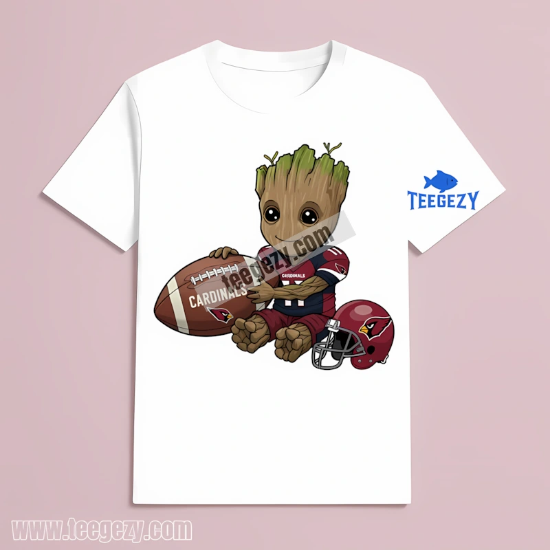 Arizona Cardinals Cartoon Groot Football Adults T-Shirt Arizona Cardinals Cartoon Groot Football Adults T-Shirt