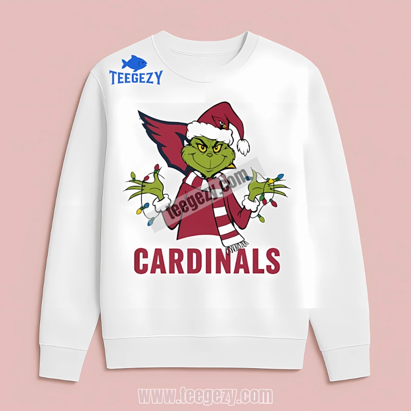 Arizona Cardinals Xmas Grinch Christmas Retro Long Sleeve Arizona Cardinals Xmas Grinch Christmas Retro Long Sleeve