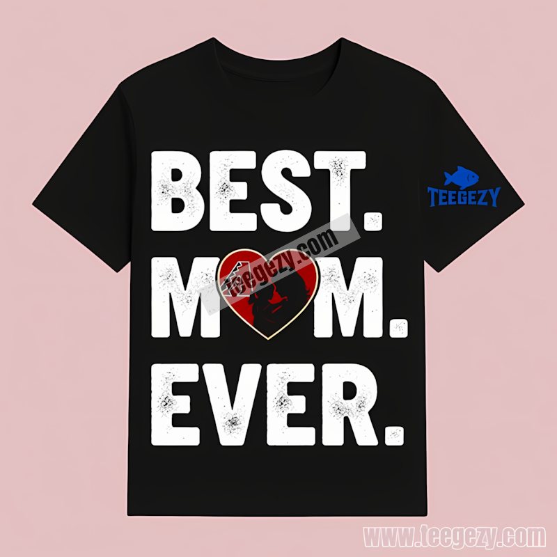 Arizona Diamondbacks Best Mom Ever Heart Cotton T-Shirt Arizona Diamondbacks Best Mom Ever Heart Cotton T-Shirt