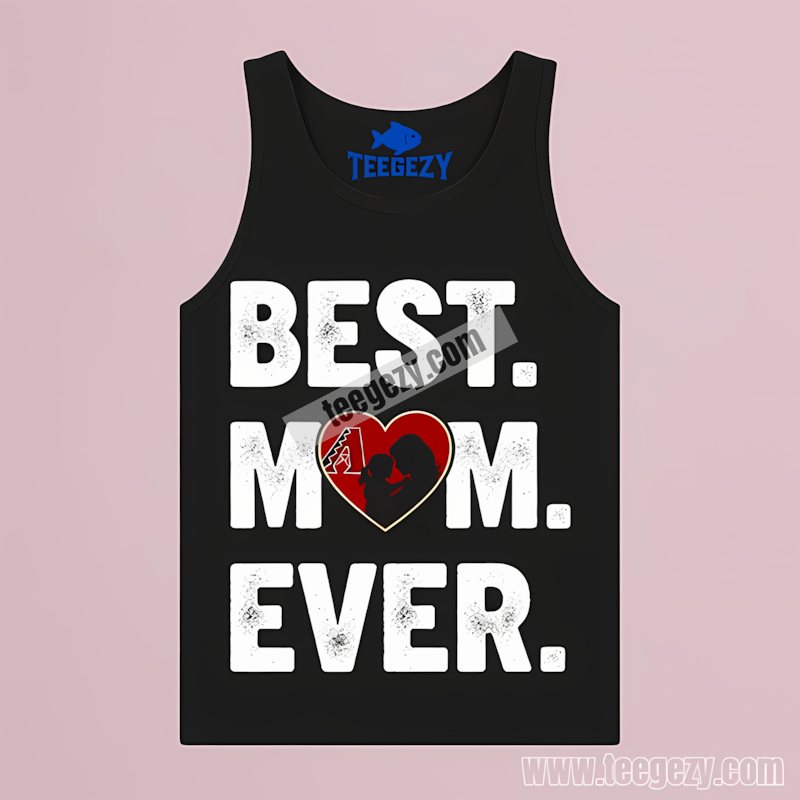 Arizona Diamondbacks Best Mom Ever Heart Cotton Tanktop Arizona Diamondbacks Best Mom Ever Heart Cotton Tanktop