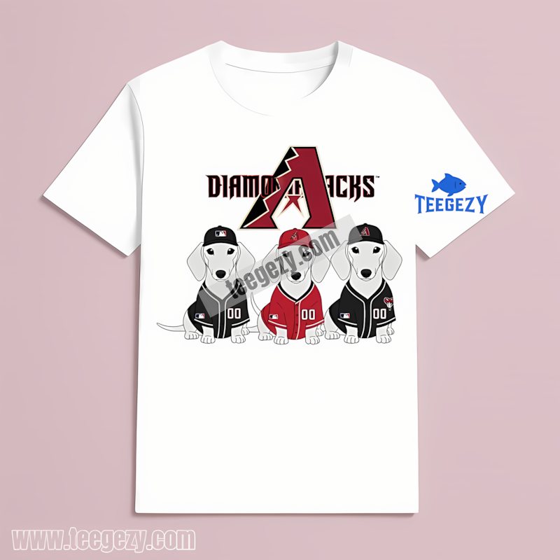 Arizona Diamondbacks Dachshund Dogs Adults T-Shirt Arizona Diamondbacks Dachshund Dogs Adults T-Shirt