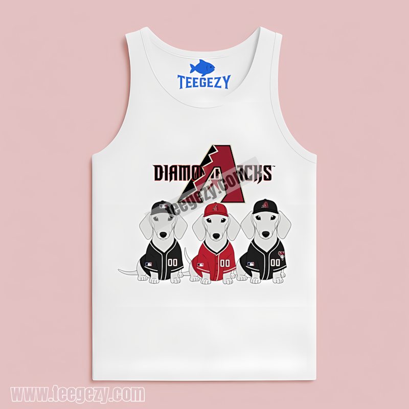 Arizona Diamondbacks Dachshund Dogs Adults Tanktop Arizona Diamondbacks Dachshund Dogs Adults Tanktop