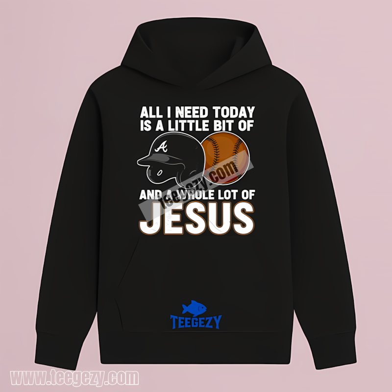 Atlanta Braves Baseball And Jesus Color Hoodie Atlanta Braves Baseball And Jesus Color Hoodie