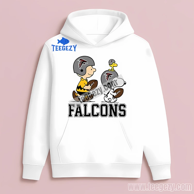 Atlanta Falcons Charlie Brown And Snoopy Play Together Classic Hoodie Atlanta Falcons Charlie Brown And Snoopy Play Together Classic Hoodie
