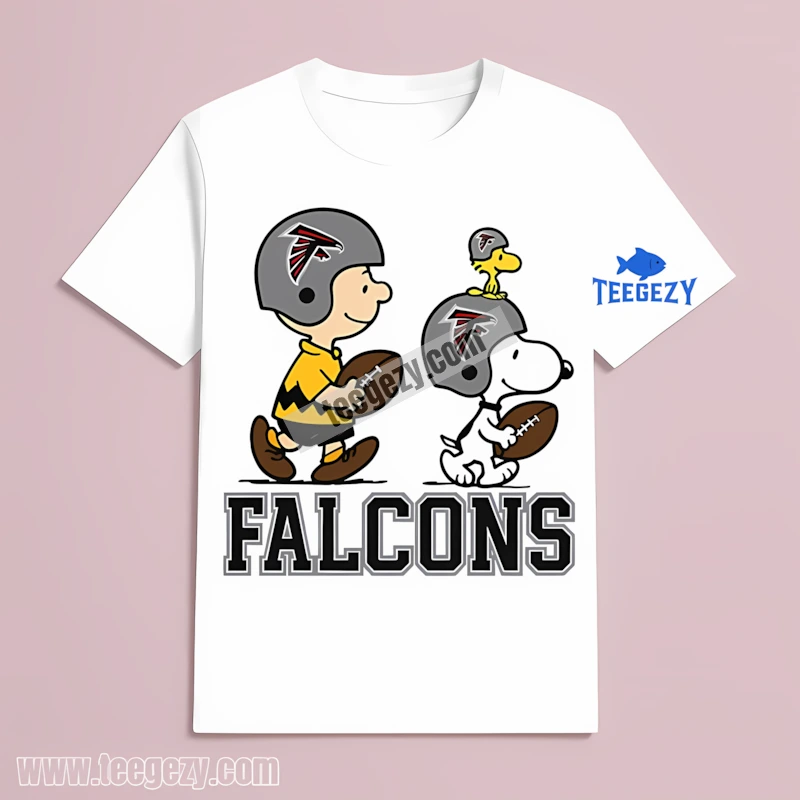 Atlanta Falcons Charlie Brown And Snoopy Play Together Classic T-Shirt Atlanta Falcons Charlie Brown And Snoopy Play Together Classic T-Shirt