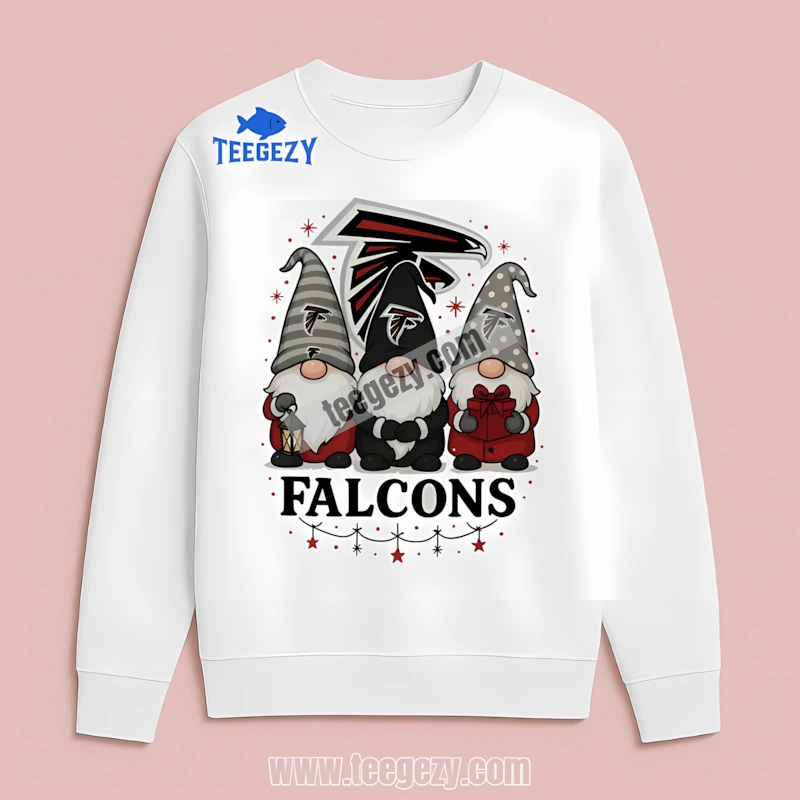 Atlanta Falcons Christmas Gnomes Retro Long Sleeve Xmas Gift Atlanta Falcons Christmas Gnomes Retro Long Sleeve Xmas Gift
