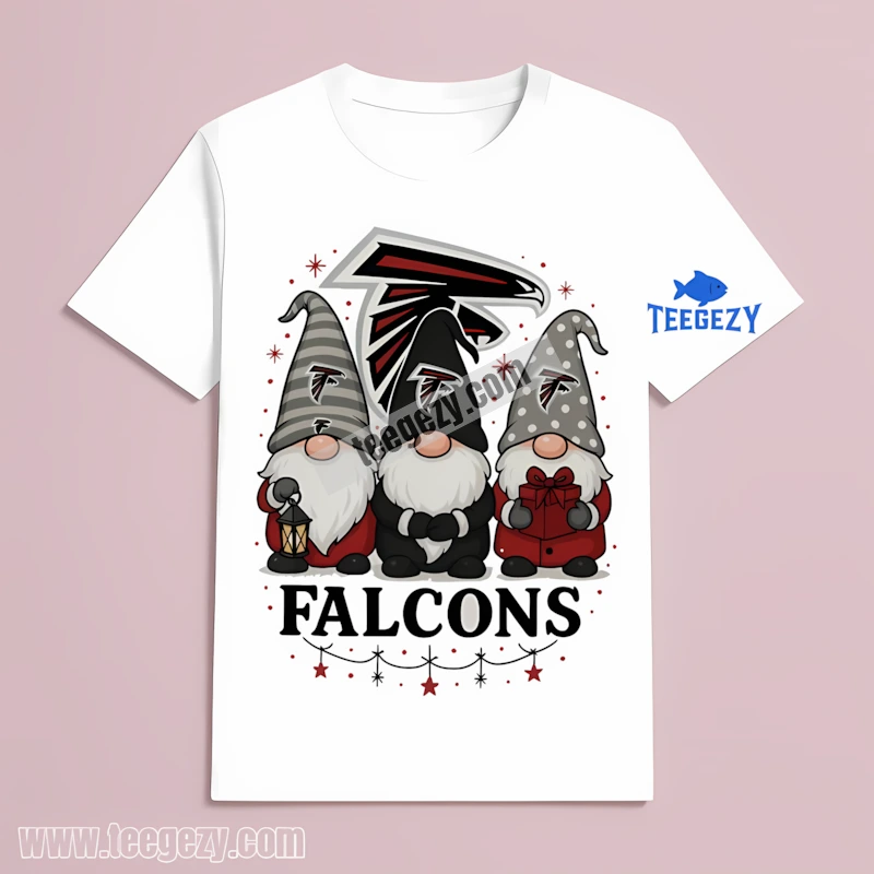 Atlanta Falcons Christmas Gnomes Retro T-Shirt Xmas Gift Atlanta Falcons Christmas Gnomes Retro T-Shirt Xmas Gift