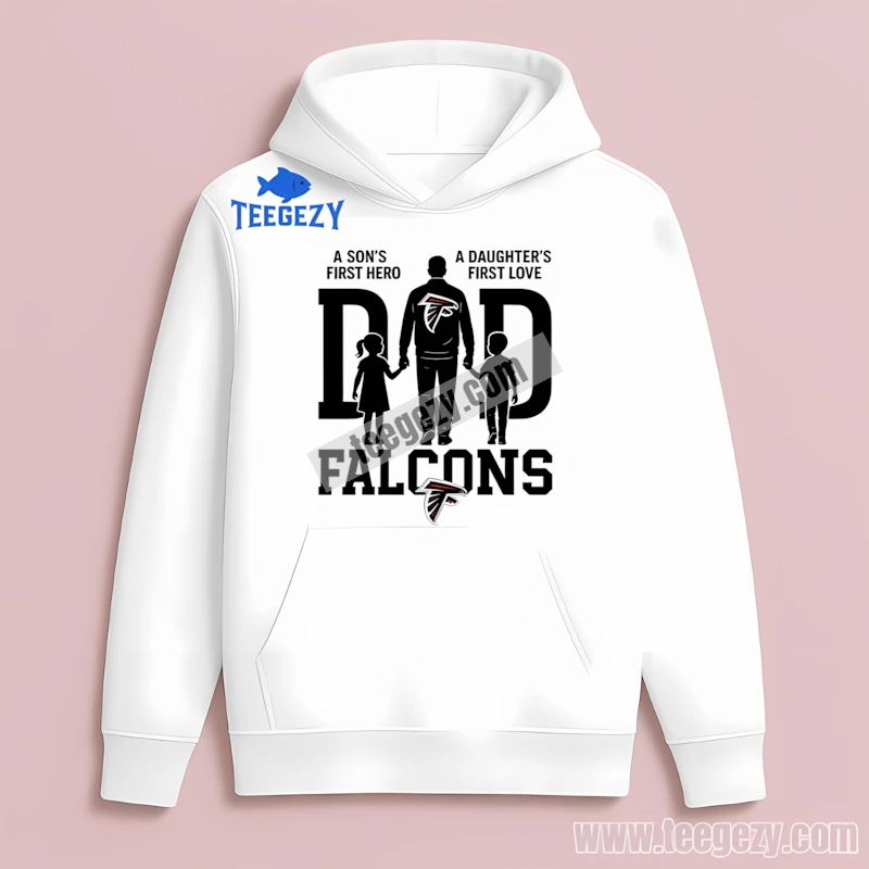 Atlanta Falcons Dad Fathers Day A Sons Hero Daughters Love Family Hoodie Atlanta Falcons Dad Fathers Day A Sons Hero Daughters Love Family Hoodie