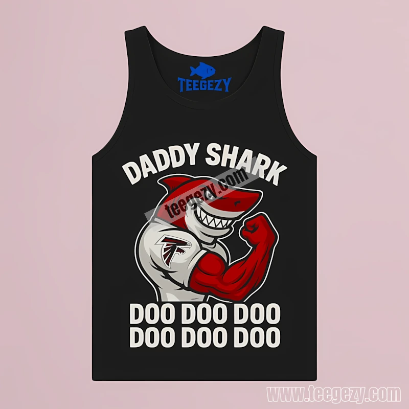 Atlanta Falcons Daddy Shark Unisex Tanktop Funny Atlanta Falcons Daddy Shark Unisex Tanktop Funny