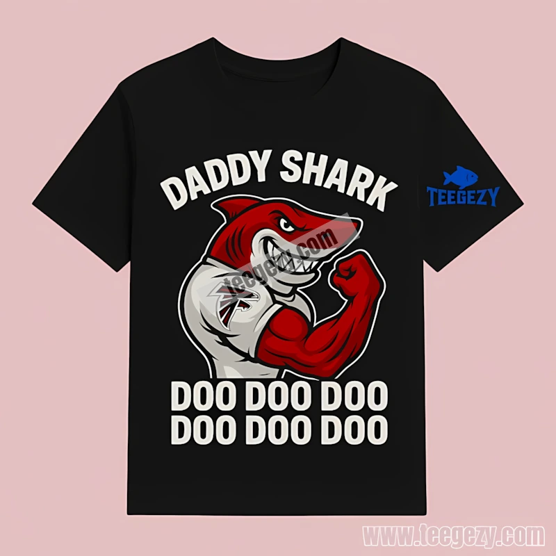 Atlanta Falcons Daddy Shark Unisex T-Shirt Funny Atlanta Falcons Daddy Shark Unisex T-Shirt Funny
