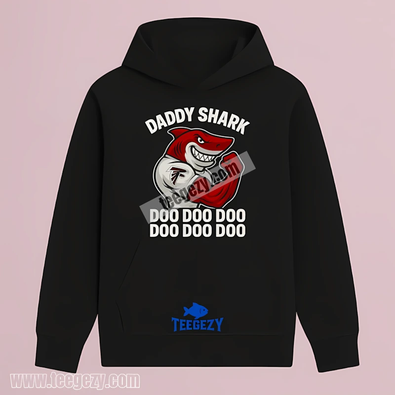 Atlanta Falcons Daddy Shark Unisex Hoodie Funny Atlanta Falcons Daddy Shark Unisex Hoodie Funny