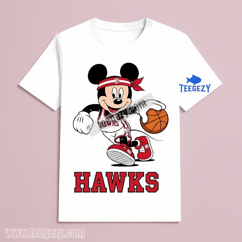 Atlanta Hawks Vs Mickey Mouse Player Unisex T-Shirt Atlanta Hawks Vs Mickey Mouse Player Unisex T-Shirt
