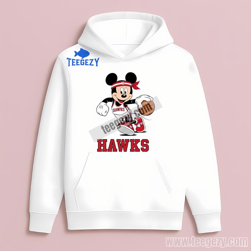 Atlanta Hawks Vs Mickey Mouse Player Unisex Hoodie Atlanta Hawks Vs Mickey Mouse Player Unisex Hoodie