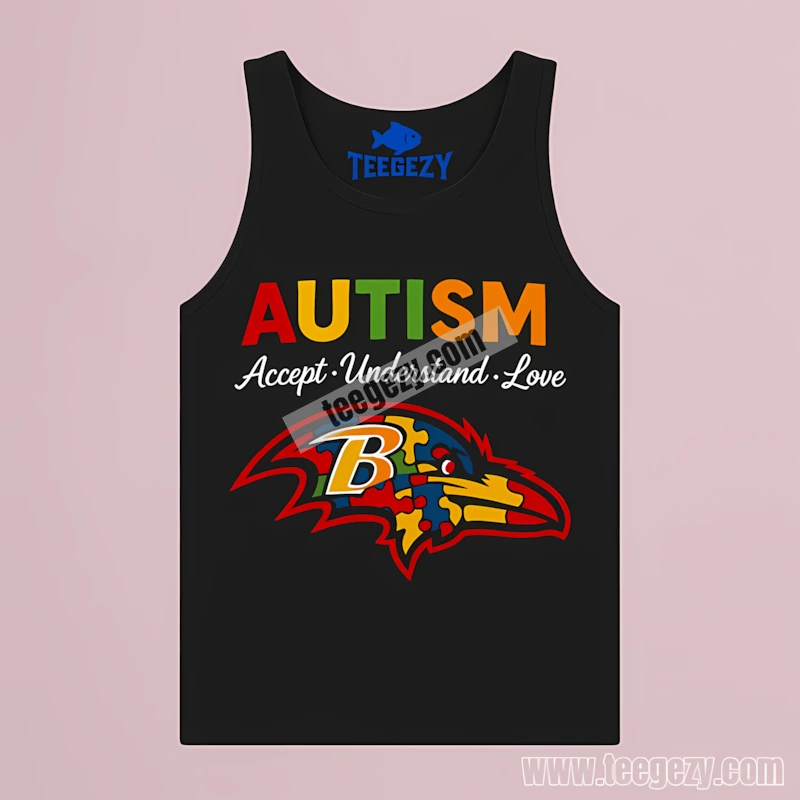 Baltimore Ravens Autism Awareness Accept Understand Love Trendy Tanktop Baltimore Ravens Autism Awareness Accept Understand Love Trendy Tanktop