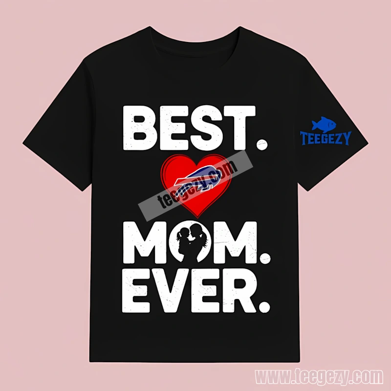 Best Buffalo Bills Mom Ever Heart Adults T-Shirt Best Buffalo Bills Mom Ever Heart Adults T-Shirt
