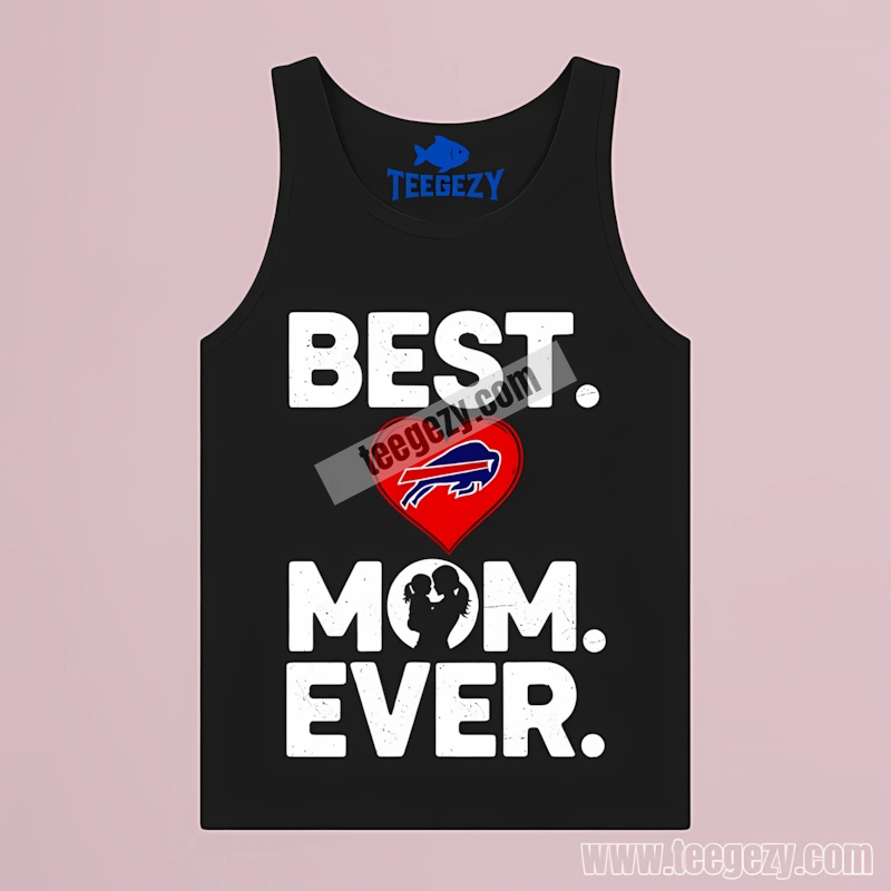 Best Buffalo Bills Mom Ever Heart Adults Tanktop Best Buffalo Bills Mom Ever Heart Adults Tanktop