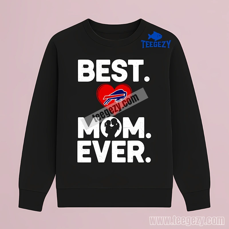 Best Buffalo Bills Mom Ever Heart Adults Long Sleeve Best Buffalo Bills Mom Ever Heart Adults Long Sleeve