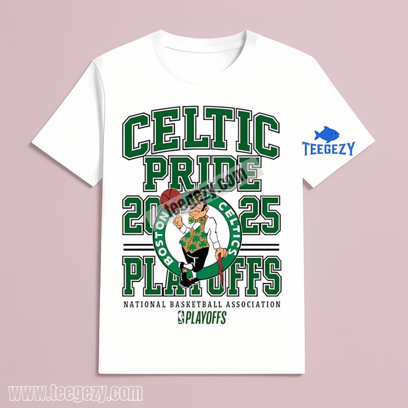 Boston Celtic Pride Playoffs 2025 Shirt Nba Fan
