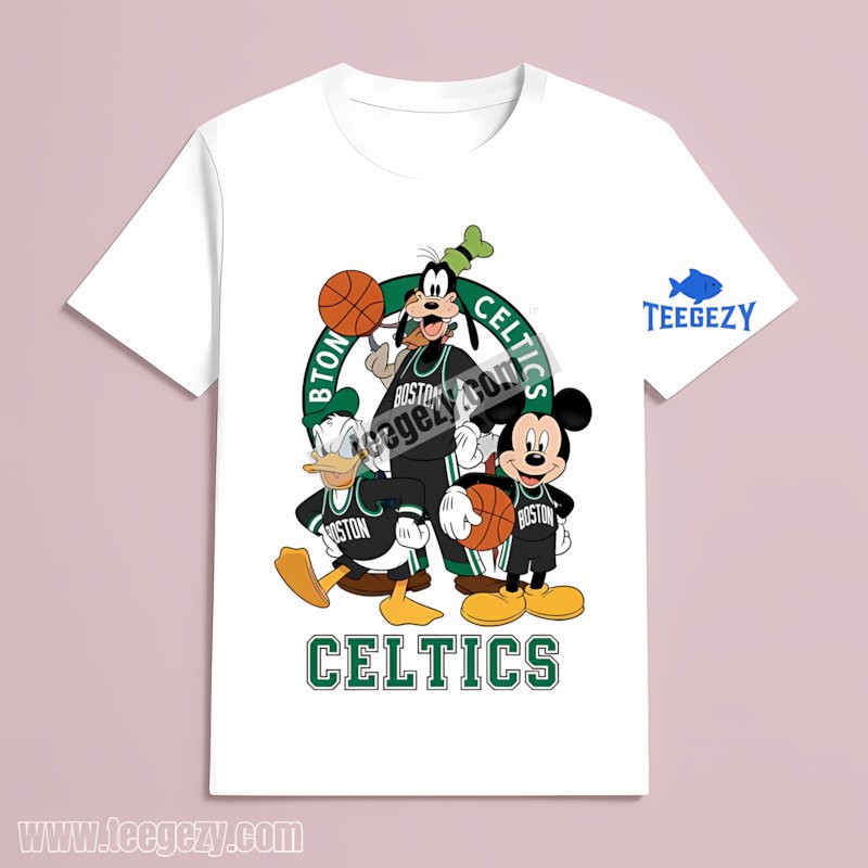 Boston Celtics Disney Nba Player Mickey Donald Goofy T-Shirt Design Boston Celtics Disney Nba Player Mickey Donald Goofy T-Shirt Design