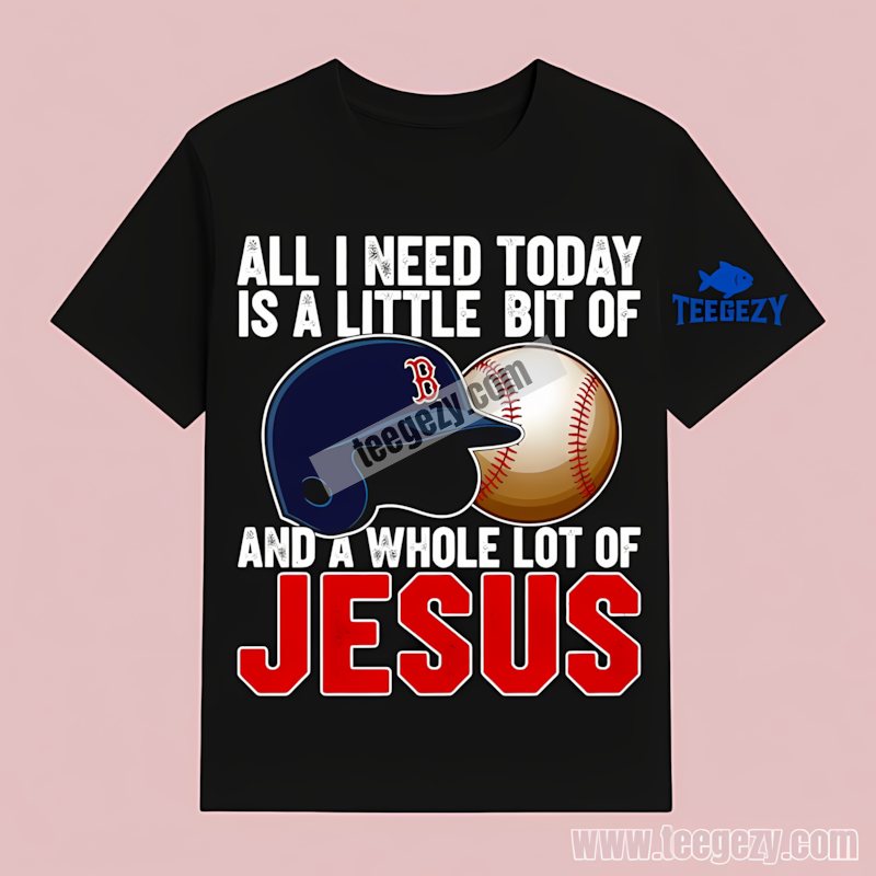 Boston Red Sox Baseball And Jesus Regular T-Shirt Boston Red Sox Baseball And Jesus Regular T-Shirt