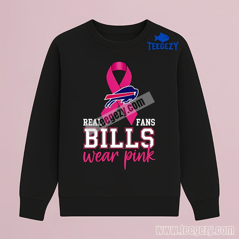 Buffalo Bills Breast Cancer Awareness Fans Wear Pink Retro Long Sleeve Buffalo Bills Breast Cancer Awareness Fans Wear Pink Retro Long Sleeve