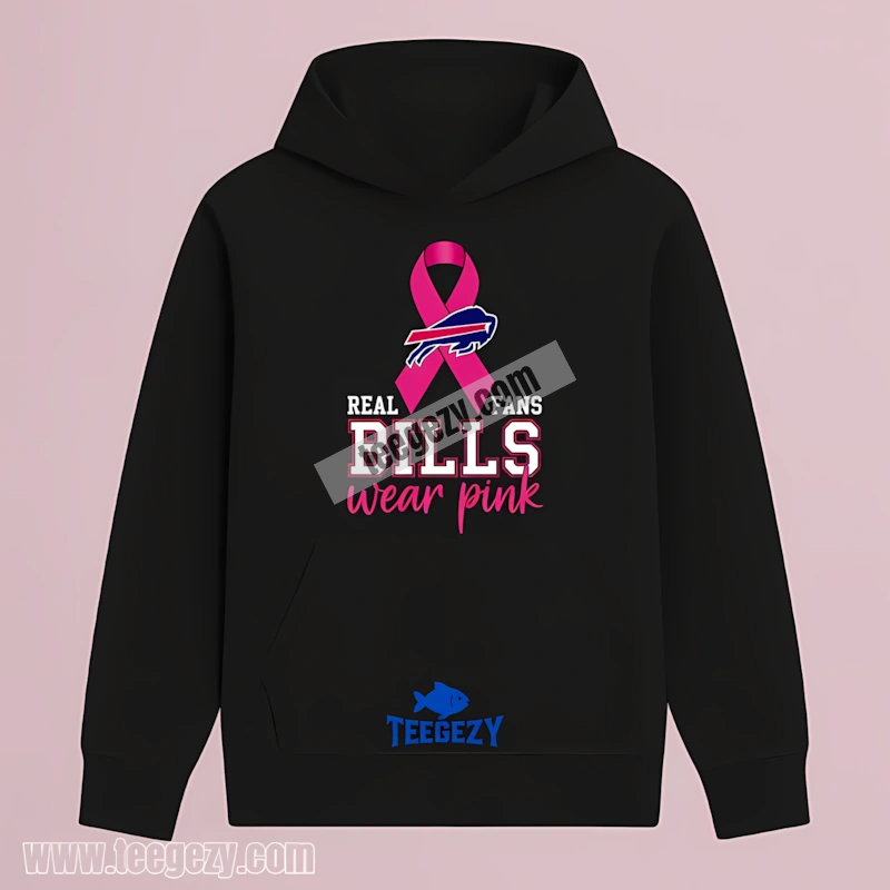 Buffalo Bills Breast Cancer Awareness Fans Wear Pink Retro Hoodie Buffalo Bills Breast Cancer Awareness Fans Wear Pink Retro Hoodie