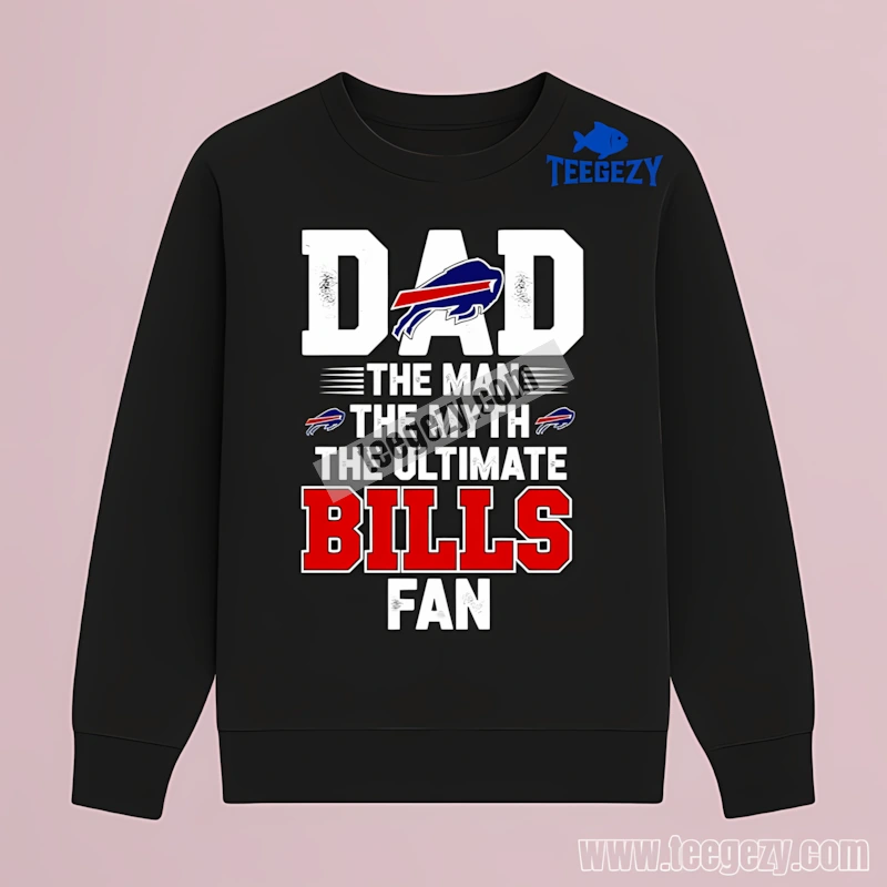 Buffalo Bills Dad The Man The Myth The Ultimate Fan Retro Long Sleeve Buffalo Bills Dad The Man The Myth The Ultimate Fan Retro Long Sleeve