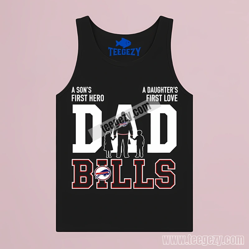 Buffalo Bills Fathers Day A Sons Hero Daughters Love Cotton Tanktop Buffalo Bills Fathers Day A Sons Hero Daughters Love Cotton Tanktop
