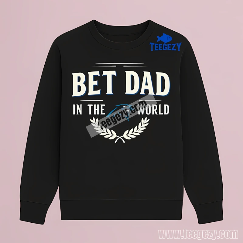 Carolina Panthers Best Dad In The World Retro Long Sleeve Carolina Panthers Best Dad In The World Retro Long Sleeve