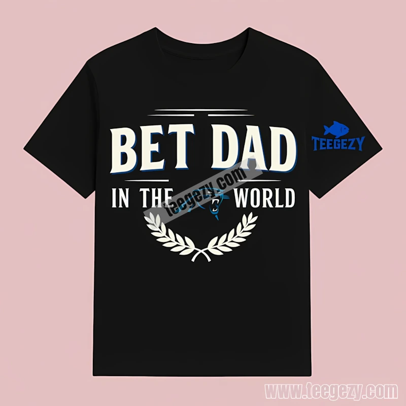 Carolina Panthers Best Dad In The World Retro T-Shirt Carolina Panthers Best Dad In The World Retro T-Shirt