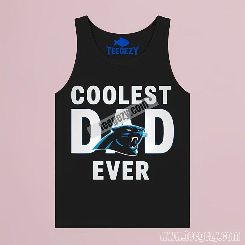 Carolina Panthers Coolest Dad Ever Adults Tanktop Carolina Panthers Coolest Dad Ever Adults Tanktop