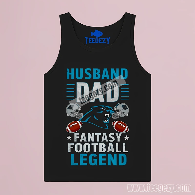 Carolina Panthers Husband Dad Fantasy Football Legend Vintage Tanktop Carolina Panthers Husband Dad Fantasy Football Legend Vintage Tanktop