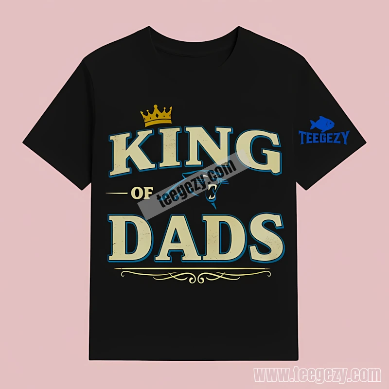 Carolina Panthers King Of Dads Sports T-Shirt Carolina Panthers King Of Dads Sports T-Shirt