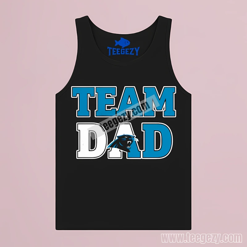 Carolina Panthers Team Dad Retro Tanktop Carolina Panthers Team Dad Retro Tanktop