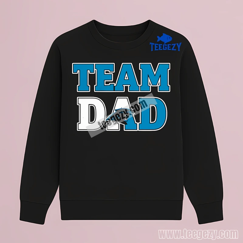 Carolina Panthers Team Dad Retro Long Sleeve Carolina Panthers Team Dad Retro Long Sleeve