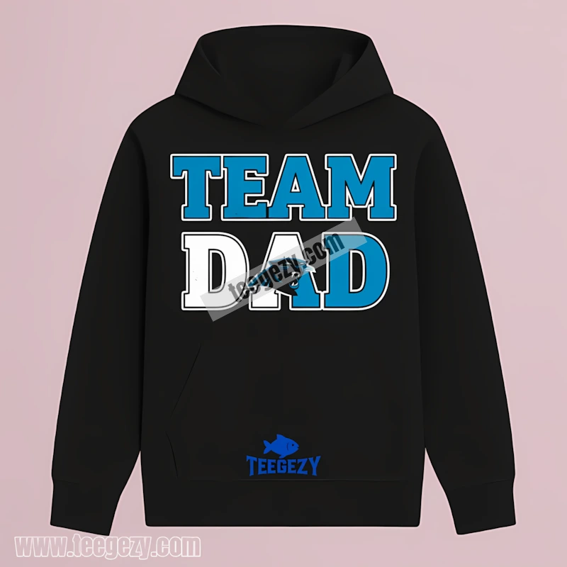 Carolina Panthers Team Dad Retro Hoodie Carolina Panthers Team Dad Retro Hoodie