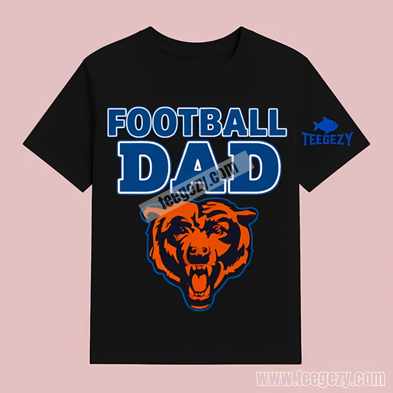 Chicago Bears Classic Football Dad T-Shirt Chicago Bears Classic Football Dad T-Shirt