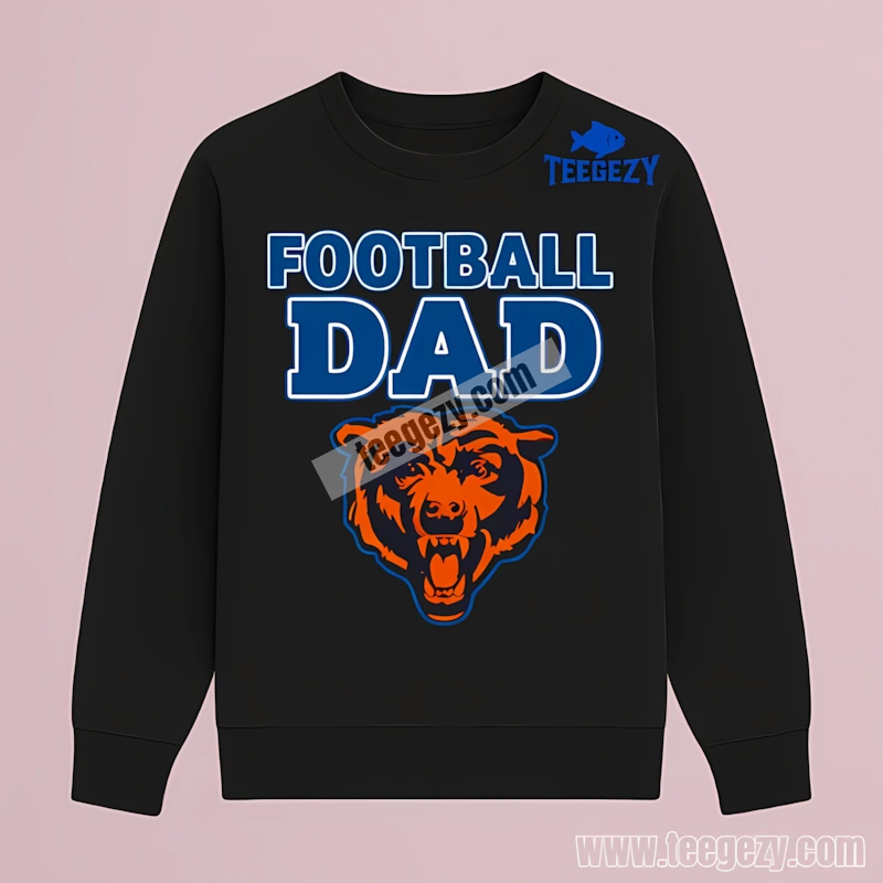 Chicago Bears Classic Football Dad Long Sleeve Chicago Bears Classic Football Dad Long Sleeve