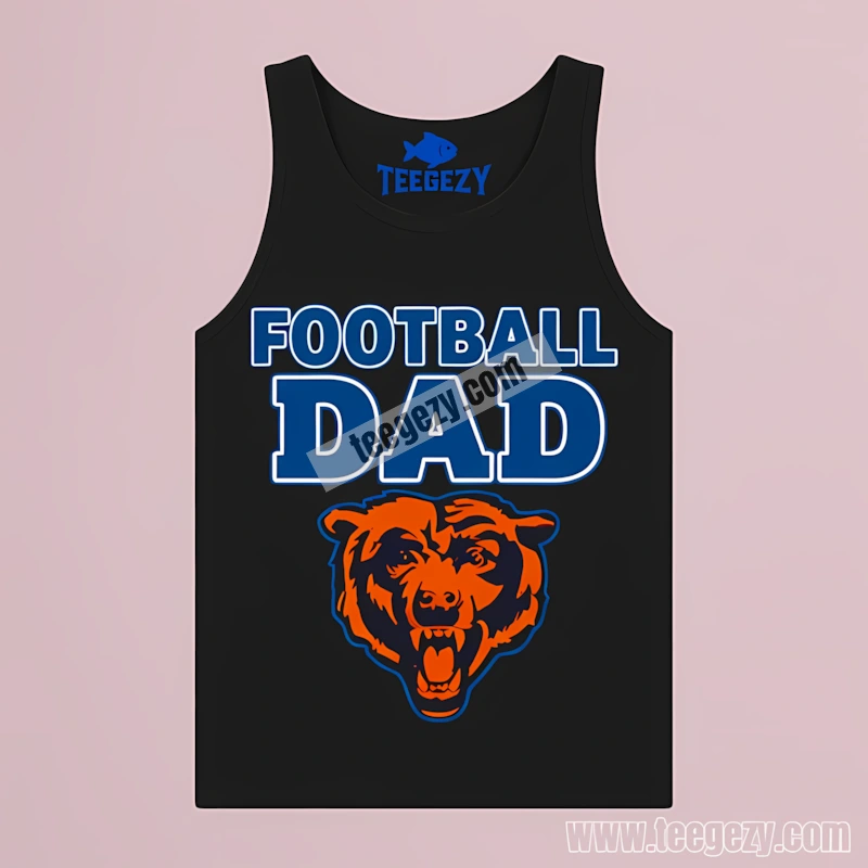 Chicago Bears Classic Football Dad Tanktop Chicago Bears Classic Football Dad Tanktop