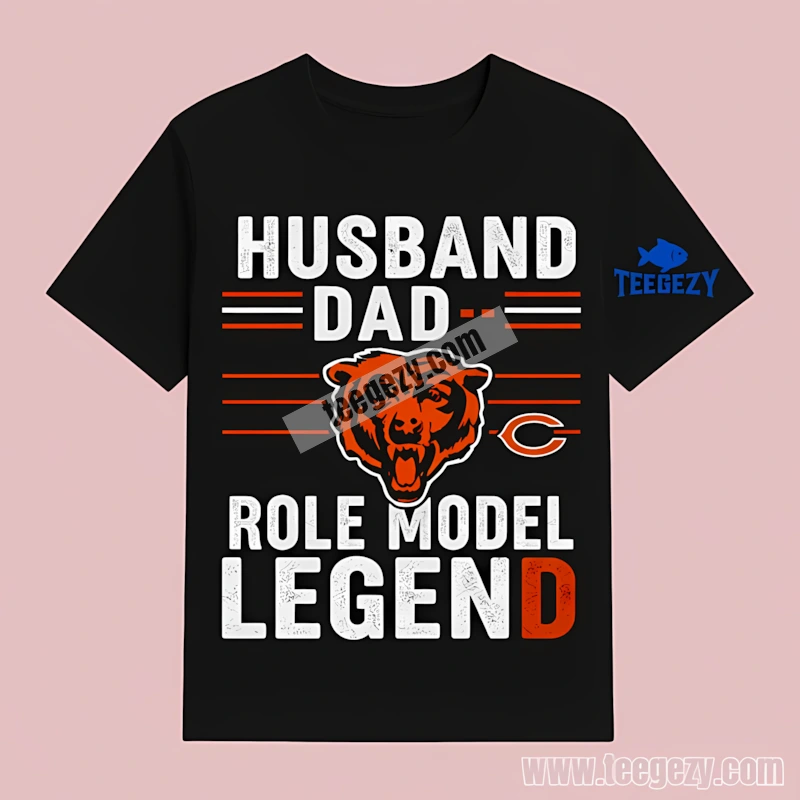 Chicago Bears Husband Dad Role Model Legend T-Shirt Chicago Bears Husband Dad Role Model Legend T-Shirt