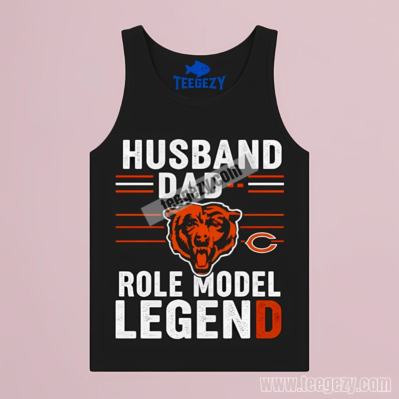 Chicago Bears Husband Dad Role Model Legend Tanktop Chicago Bears Husband Dad Role Model Legend Tanktop