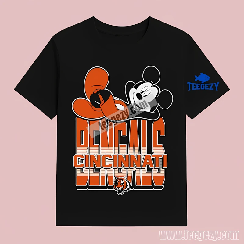 Cincinnati Bengals Vs Mickey Mouse Relax Vintage T-Shirt Cincinnati Bengals Vs Mickey Mouse Relax Vintage T-Shirt