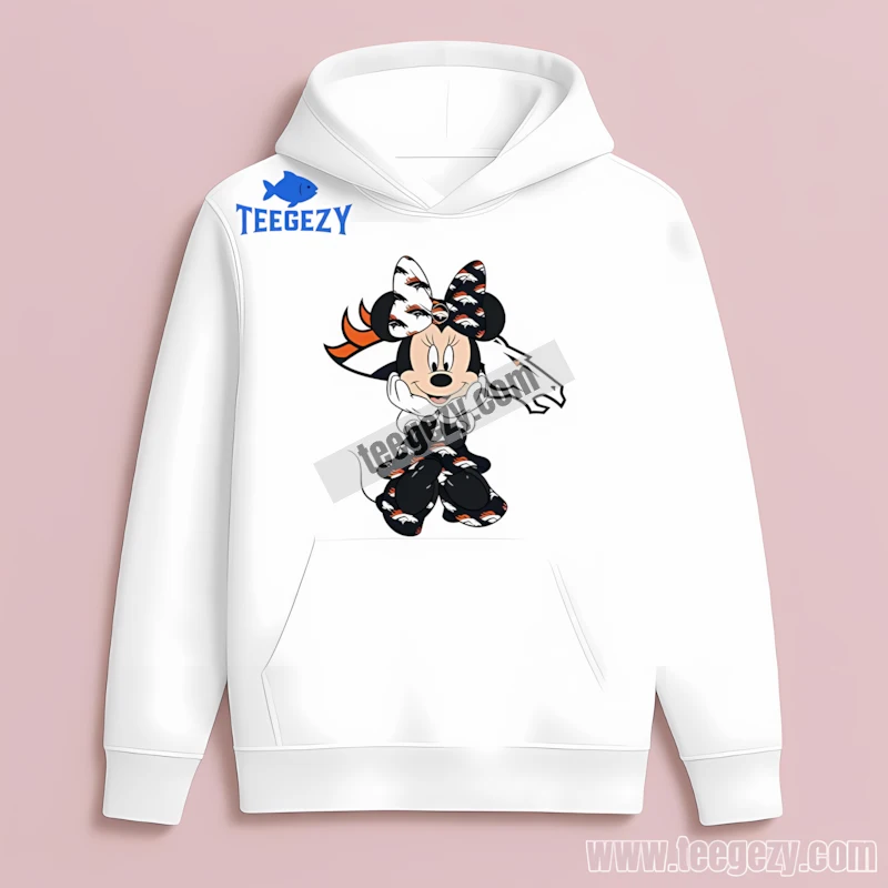Cute Minnie Mouse Denver Broncos Hoodie For Fan Cute Minnie Mouse Denver Broncos Hoodie For Fan