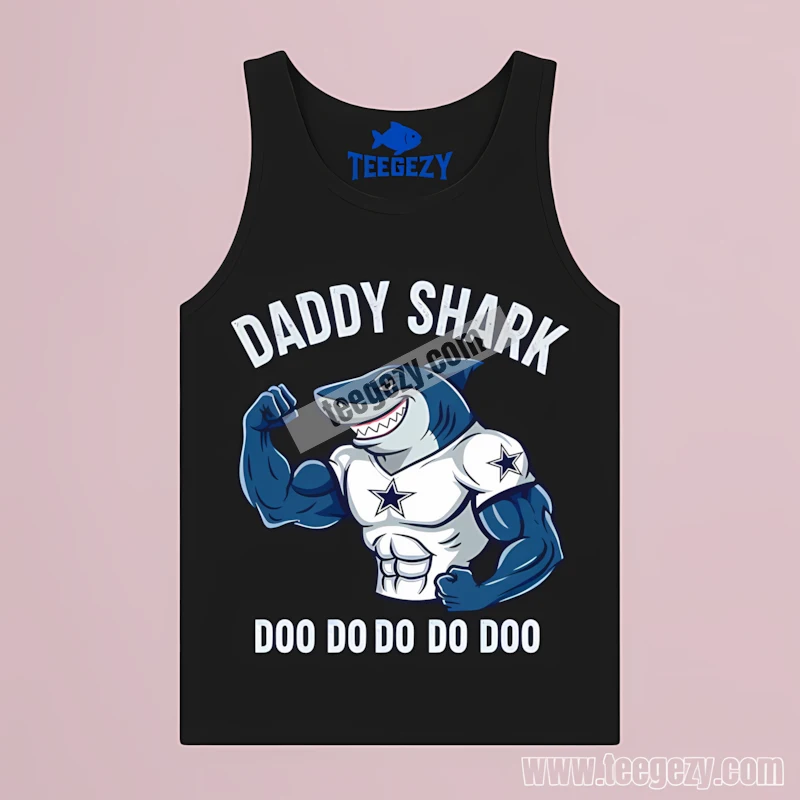 Dallas Cowboys And Daddy Shark Tanktop Idea Dallas Cowboys And Daddy Shark Tanktop Idea