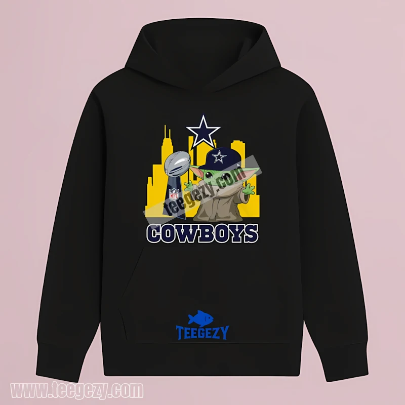 Dallas Cowboys Baby Yoda Holding Super Bowl Cup Vintage Hoodie Dallas Cowboys Baby Yoda Holding Super Bowl Cup Vintage Hoodie