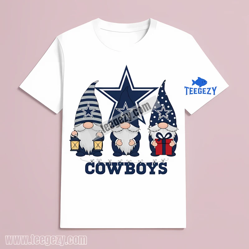 Dallas Cowboys Christmas Gnomes T-Shirt Unisex Dallas Cowboys Christmas Gnomes T-Shirt Unisex